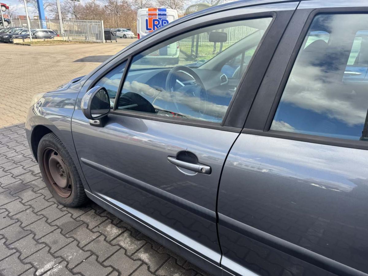 Peugeot 207 original T&uuml;r vorn links KTH Thorium Grau 5-T&uuml;rer Rohbau Bj.2010